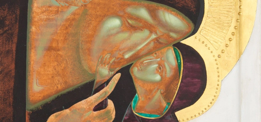 Maria und Jesus als Ikonen.