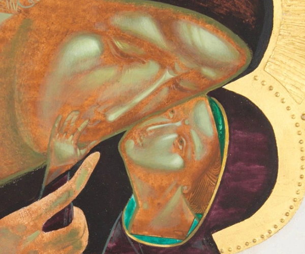 Maria und Jesus als Ikonen.