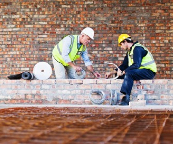 Das Leben ist eine Baustelle. Gedanken zu 1. Korinther 3,11. Bild einer Baustelle.