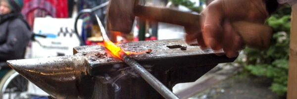 Feuer Schmied Amboss Metall