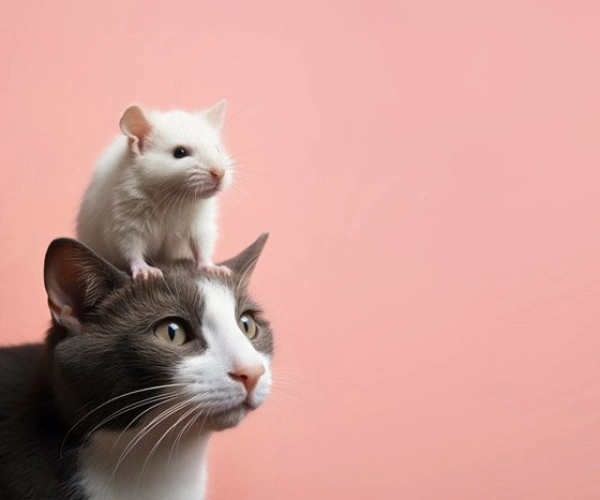 Freundschaft zwischen Katze und Maus