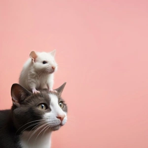 Freundschaft zwischen Katze und Maus