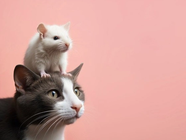 Freundschaft zwischen Katze und Maus