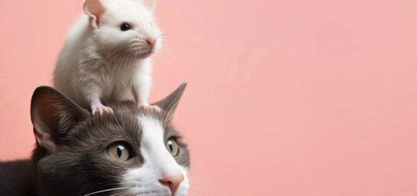 Freundschaft zwischen Katze und Maus