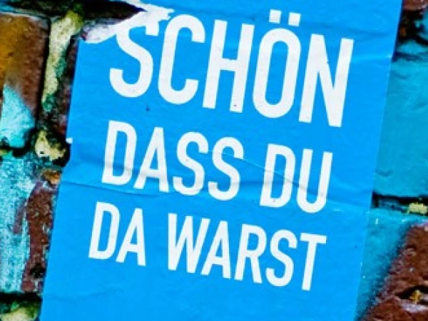 Schön, dass du da warst. Der Tod hat nicht das letzte Wort. Bild zum Artikel.