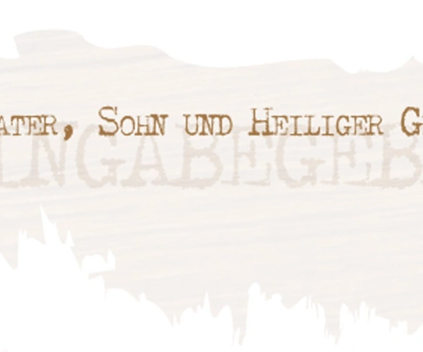 Hingabegebet. Vater, Sohn und Heiliger Geist. Bild zum  Artikel.
