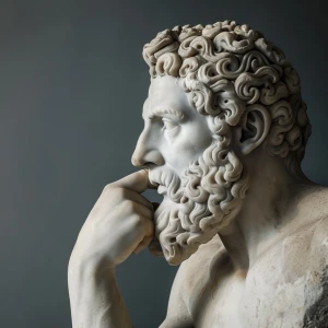 Was ist der Mensch? Biblische Grundworte zum Menschsein. Bild einer Griechischen Statue.